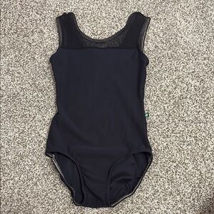 Luckyleo Black Mesh Leotard